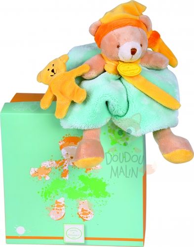  les animaux graffitis ours menthe vert orange jaune 
